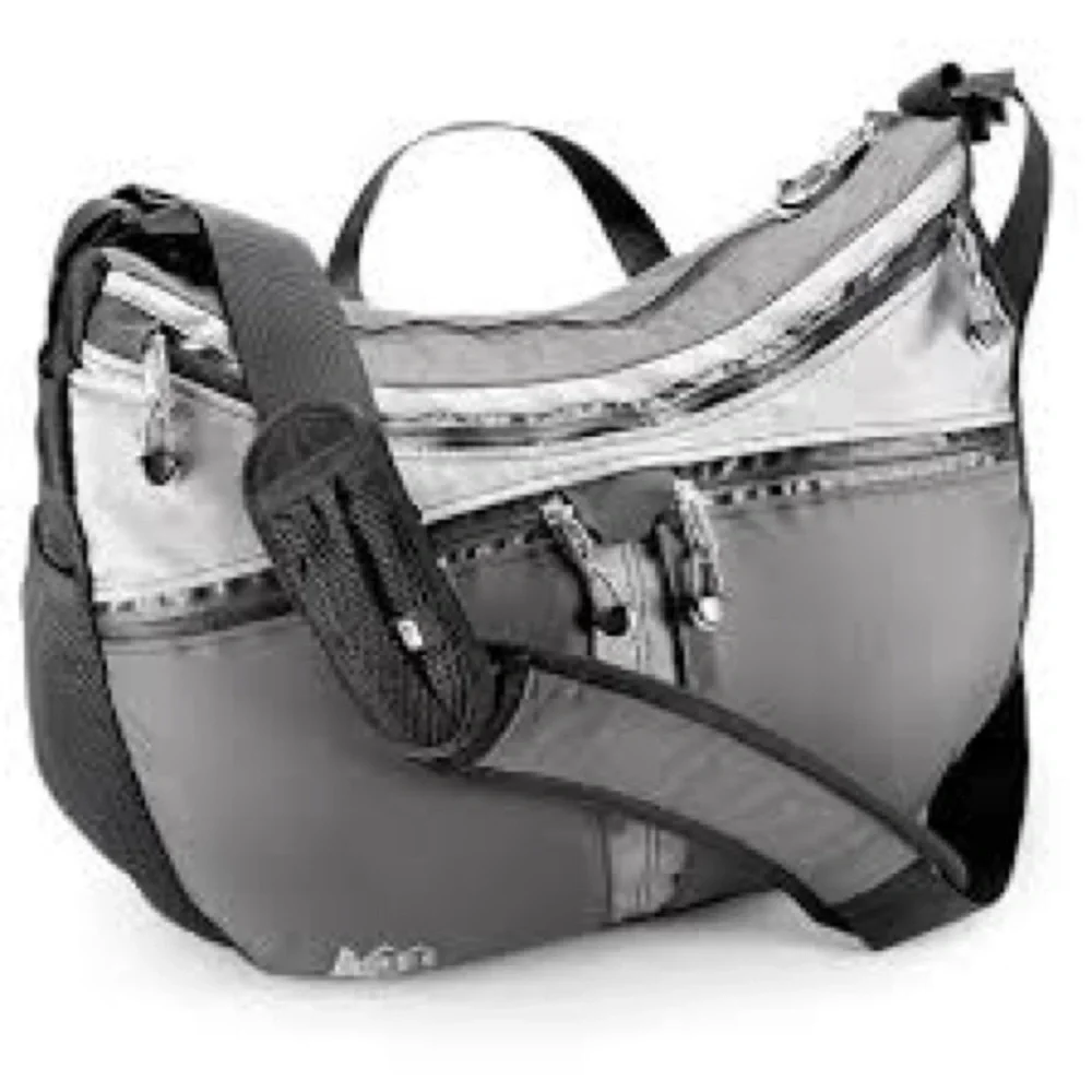REI Musette Messenger Bag Black & Gray